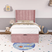 Prague Kids Wingback Ottoman Divan Bed