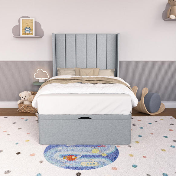 Prague Kids Wingback Ottoman Divan Bed