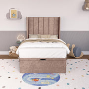 Prague Kids Wingback Ottoman Divan Bed