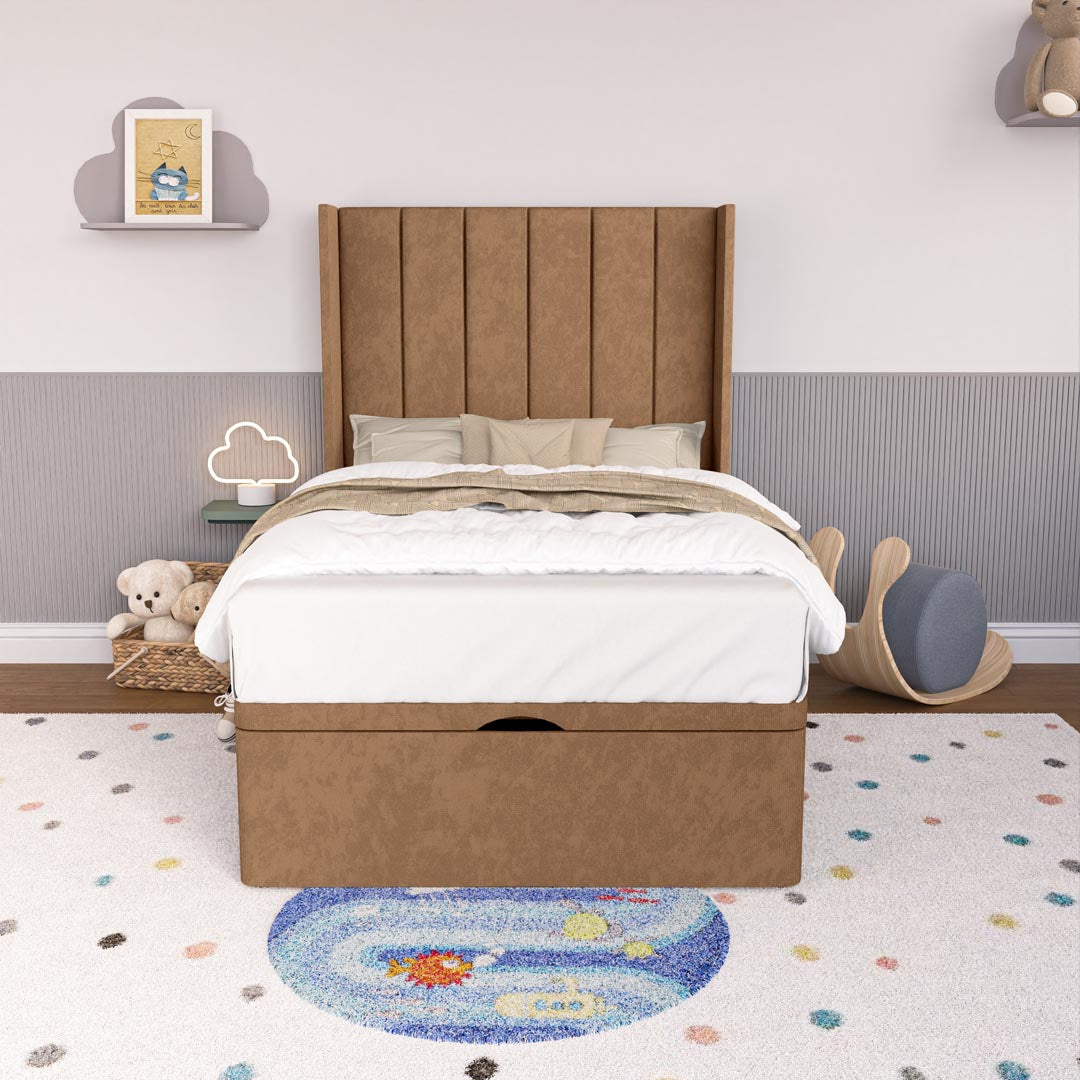 Prague Kids Wingback Ottoman Divan Bed