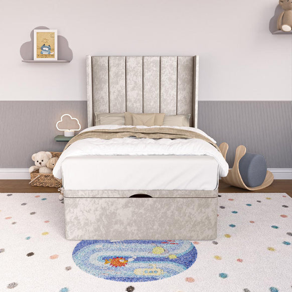 Prague Kids Wingback Ottoman Divan Bed