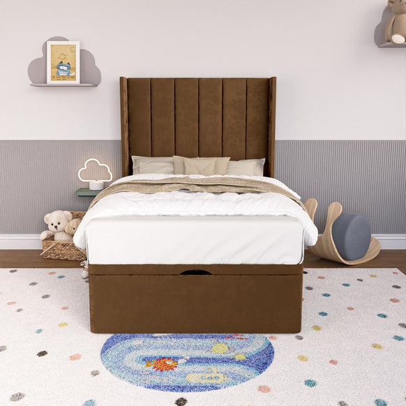 Prague Kids Wingback Ottoman Divan Bed