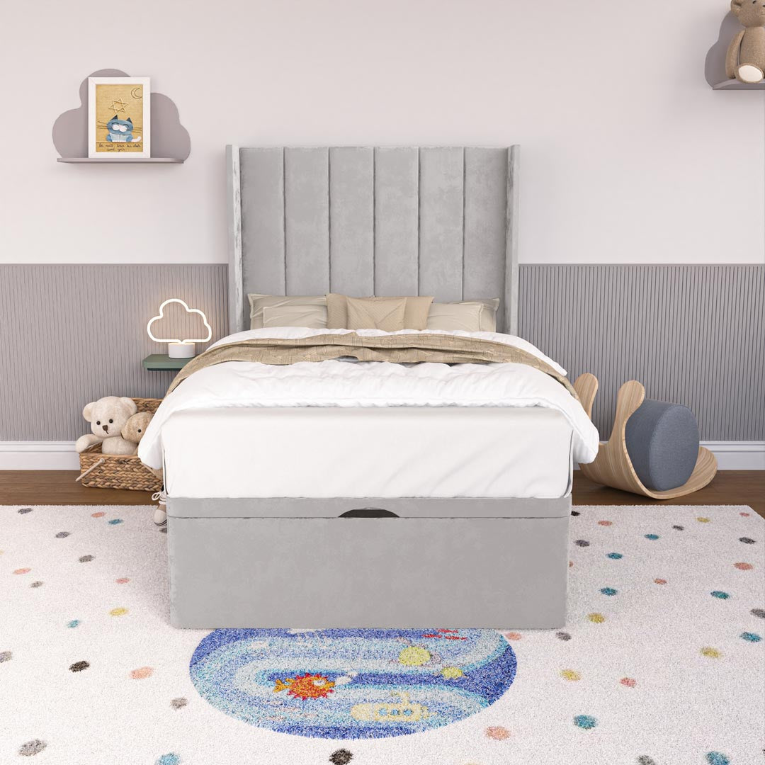 Prague Kids Wingback Ottoman Divan Bed
