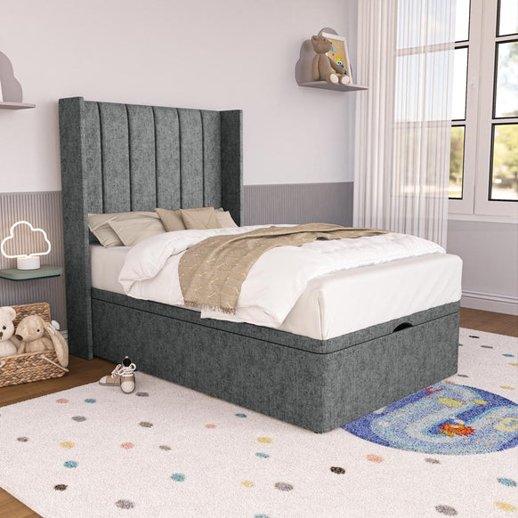 Prague Kids Wingback Ottoman Divan Bed
