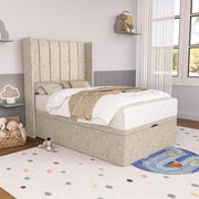 Prague Kids Wingback Ottoman Divan Bed