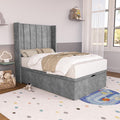 Prague Kids Wingback Ottoman Divan Bed
