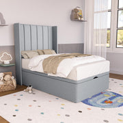 Prague Kids Wingback Ottoman Divan Bed