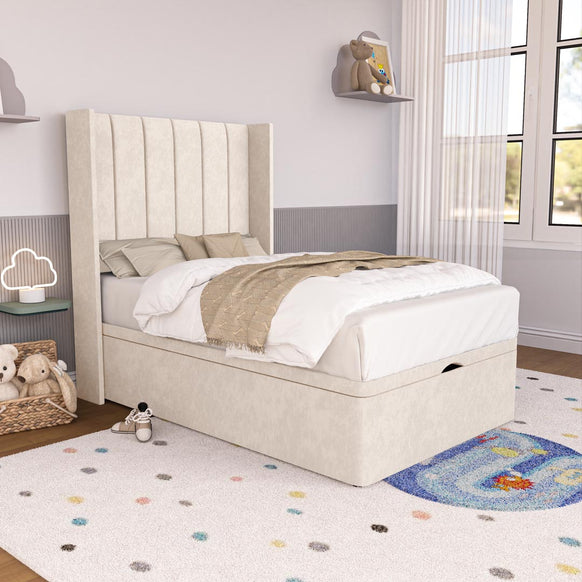 Prague Kids Wingback Ottoman Divan Bed
