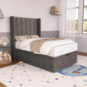 Prague Kids Wingback Ottoman Divan Bed