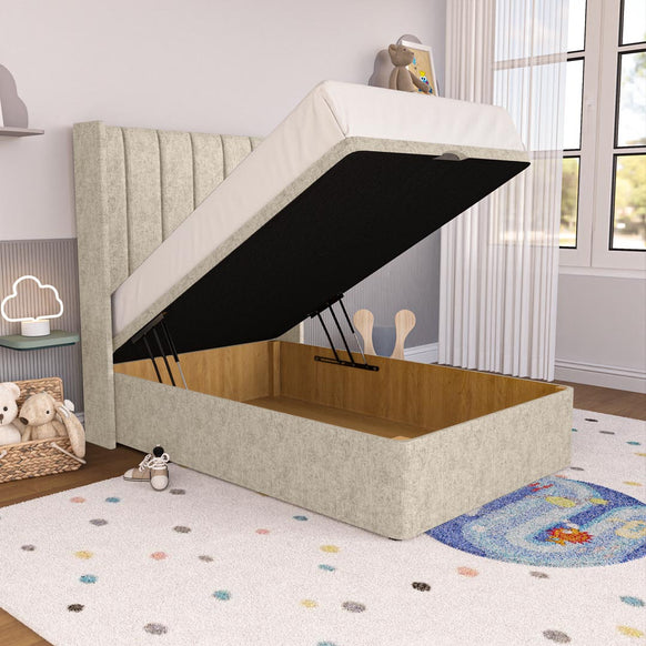 Prague Kids Wingback Ottoman Divan Bed