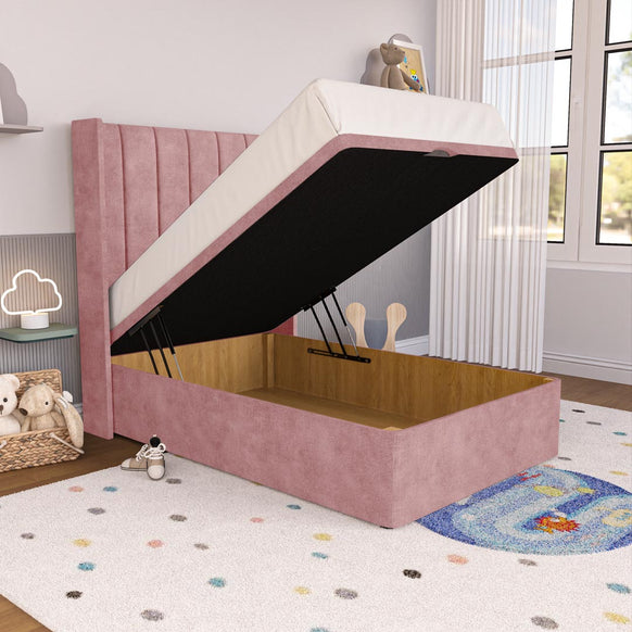 Prague Kids Wingback Ottoman Divan Bed