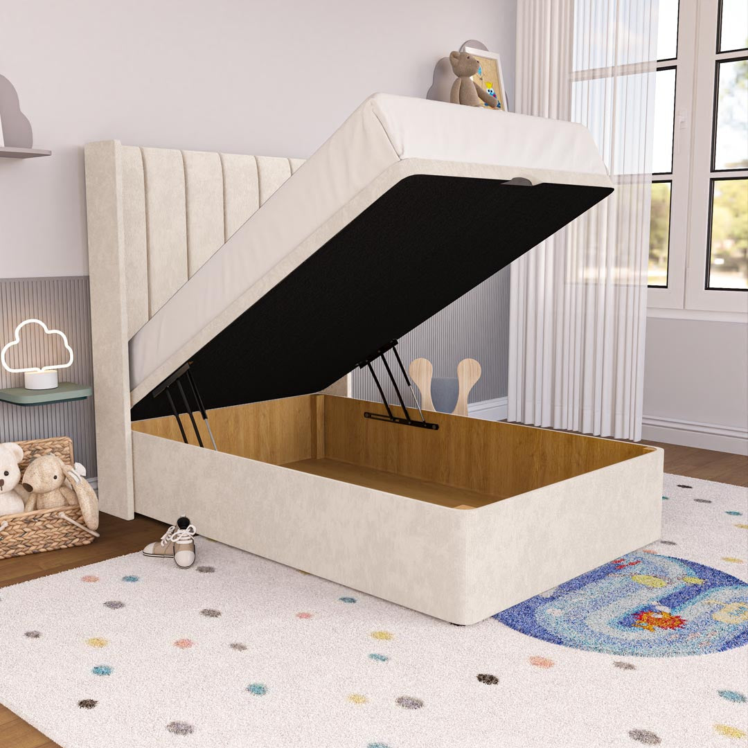 Prague Kids Wingback Ottoman Divan Bed