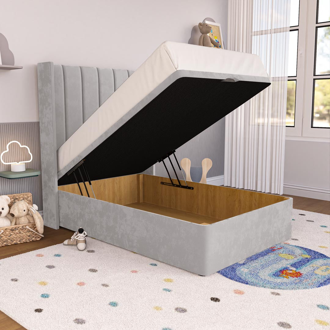 Prague Kids Wingback Ottoman Divan Bed
