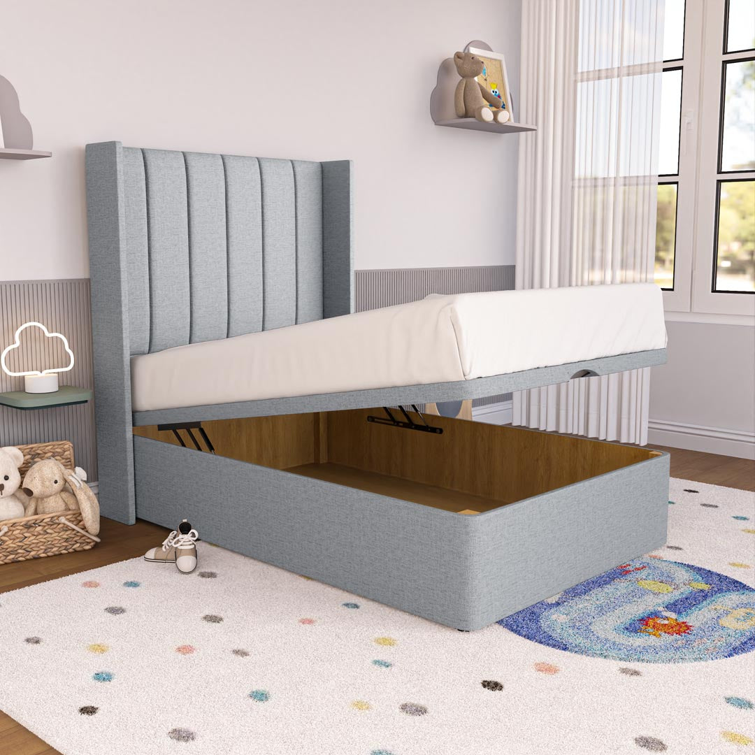 Prague Kids Wingback Ottoman Divan Bed