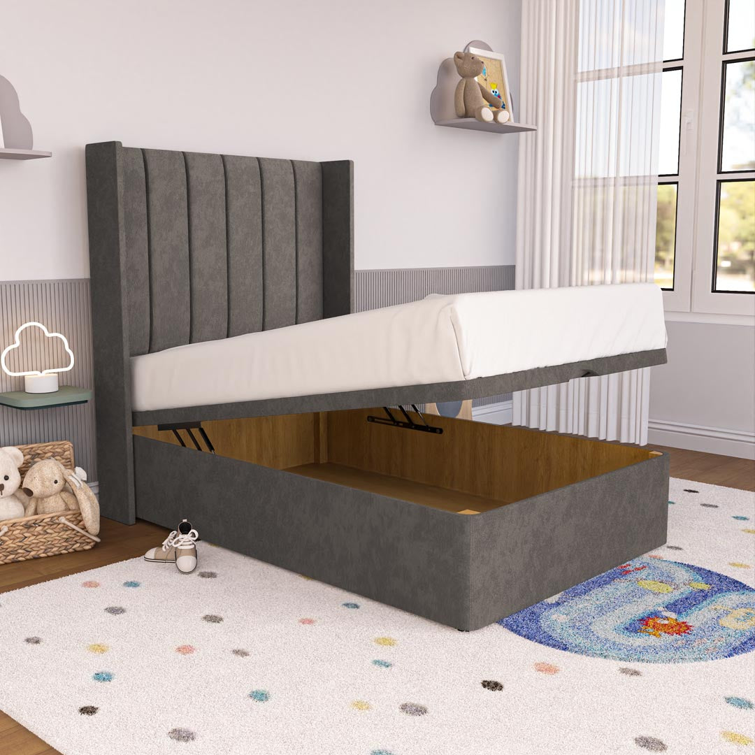 Prague Kids Wingback Ottoman Divan Bed