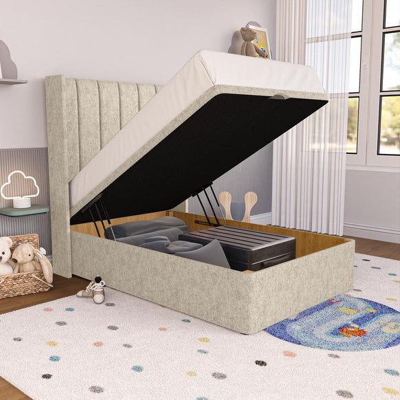 Prague Kids Wingback Ottoman Divan Bed