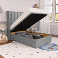 Prague Kids Wingback Ottoman Divan Bed