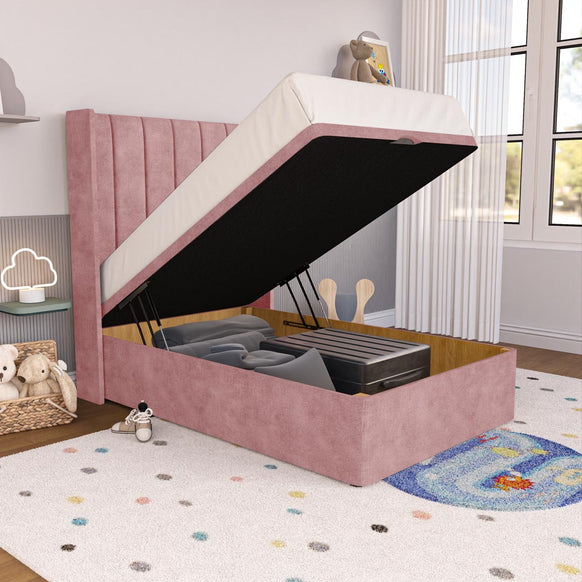 Prague Kids Wingback Ottoman Divan Bed