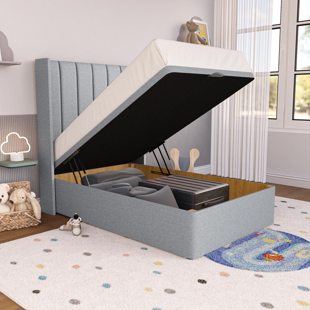 Prague Kids Wingback Ottoman Divan Bed