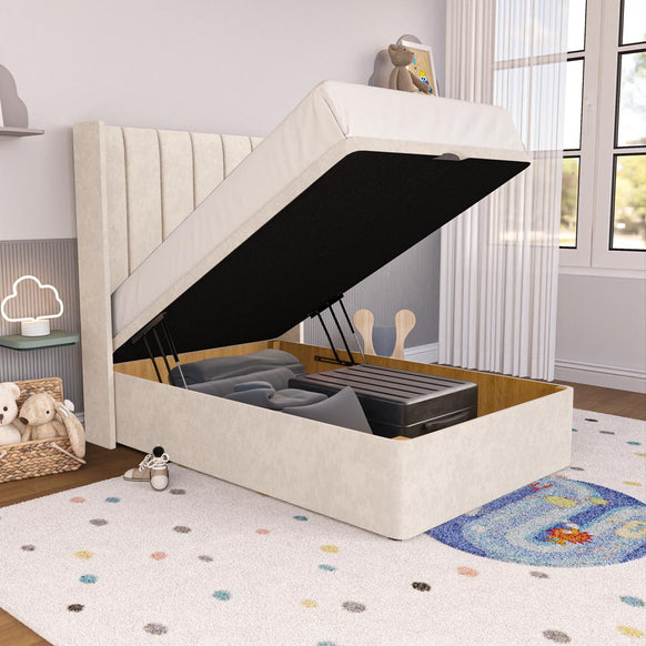 Prague Kids Wingback Ottoman Divan Bed