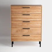 Renzo 5 Drawers Chest - Oak