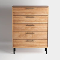 Renzo 5 Drawers Chest - Oak