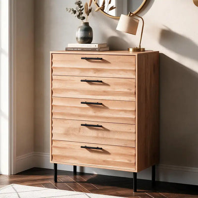 Renzo 5 Drawers Chest - Oak