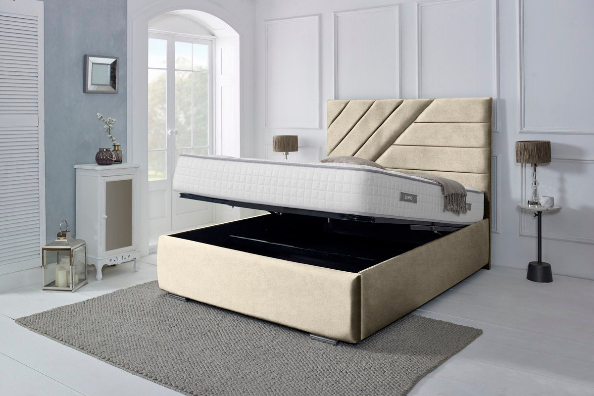 Chicago Upholstered Ottoman Bed