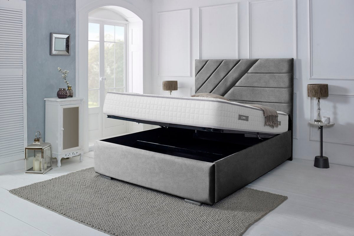 Chicago Upholstered Ottoman Bed