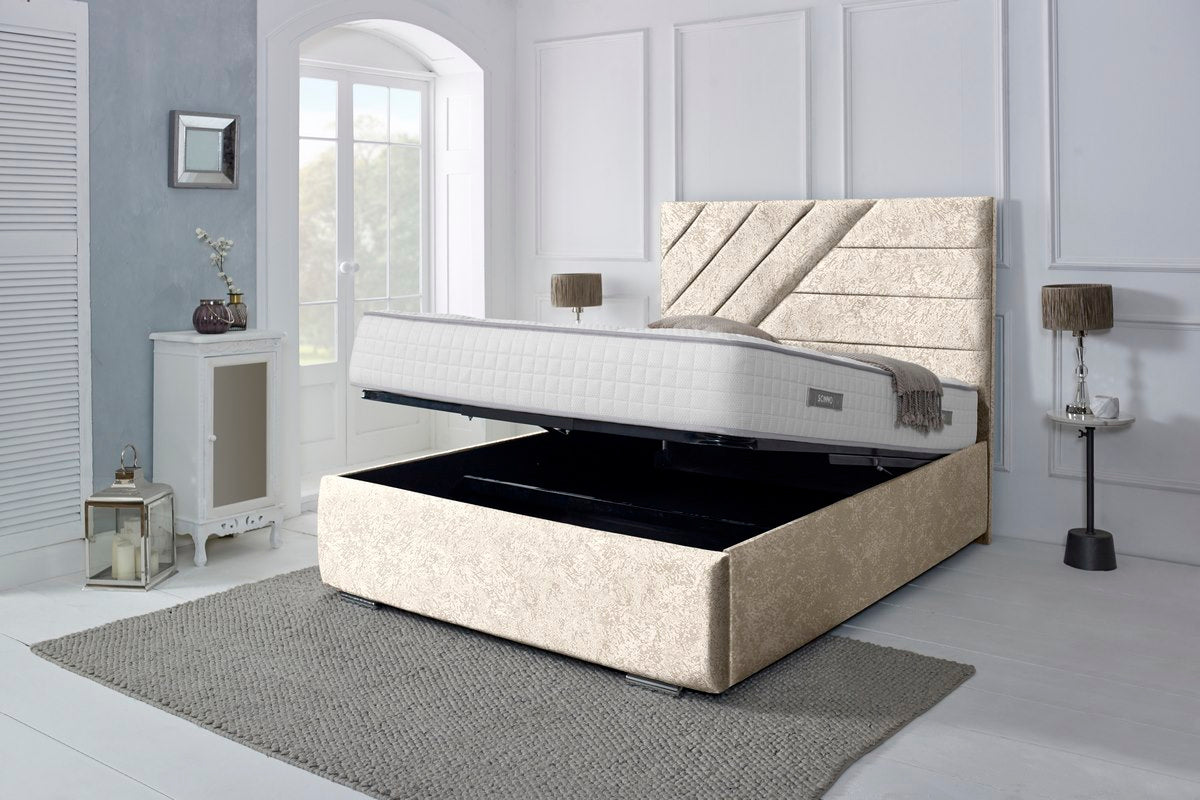 Chicago Upholstered Ottoman Bed