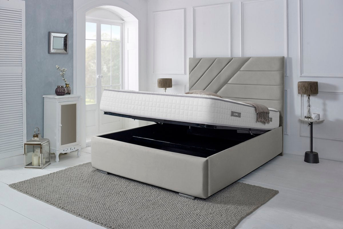 Chicago Upholstered Ottoman Bed