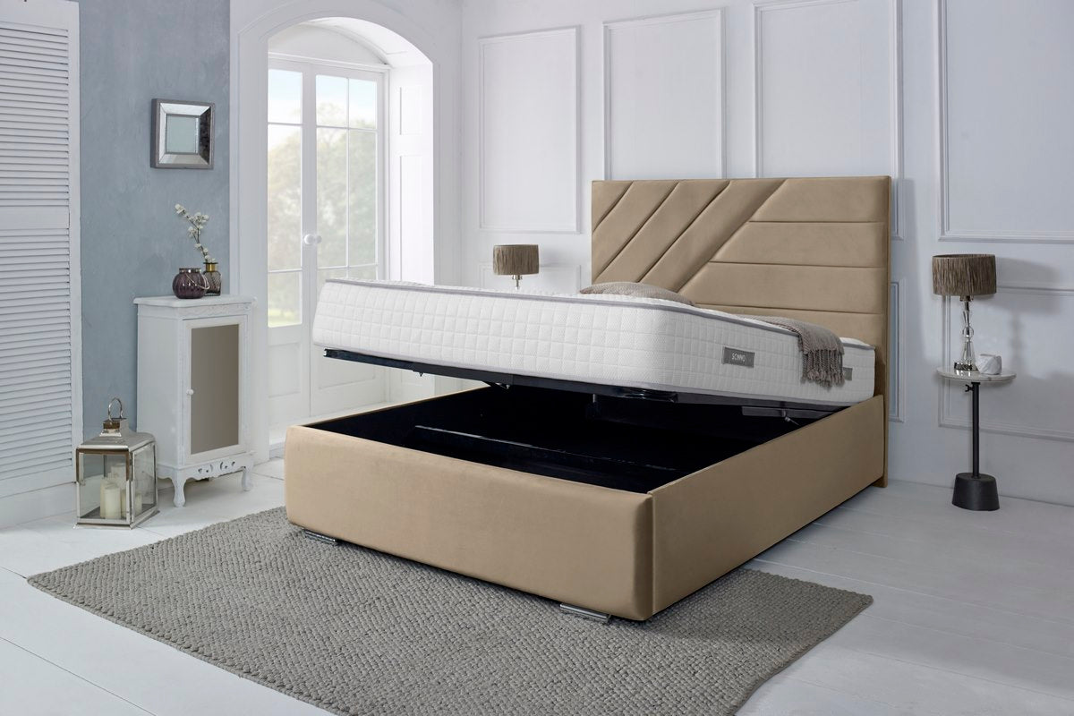 Chicago Upholstered Ottoman Bed