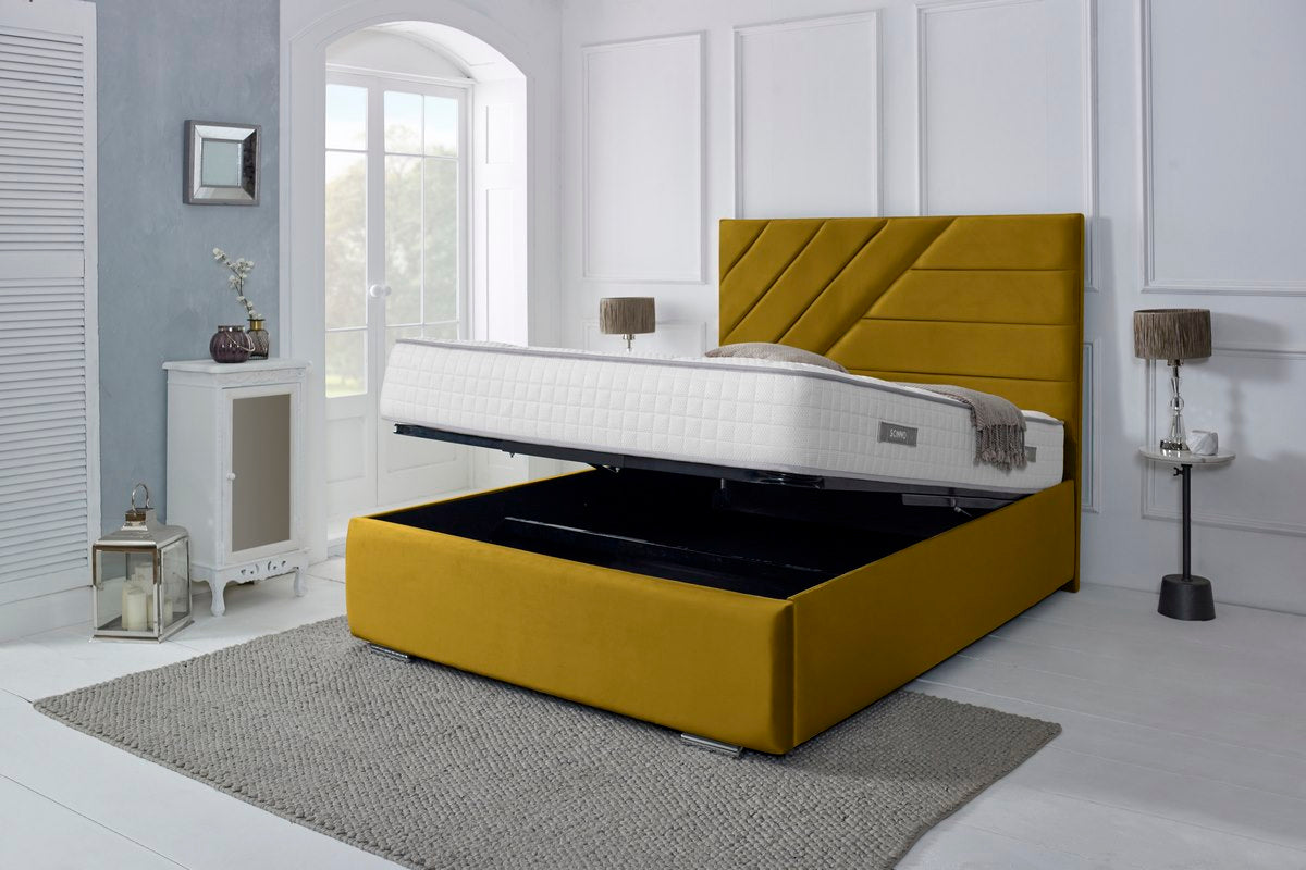 Chicago Upholstered Ottoman Bed