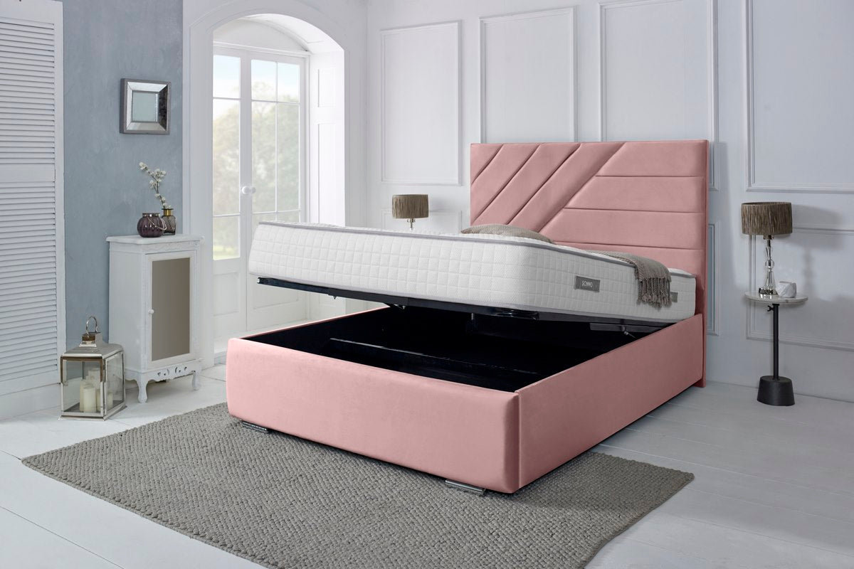 Chicago Upholstered Ottoman Bed