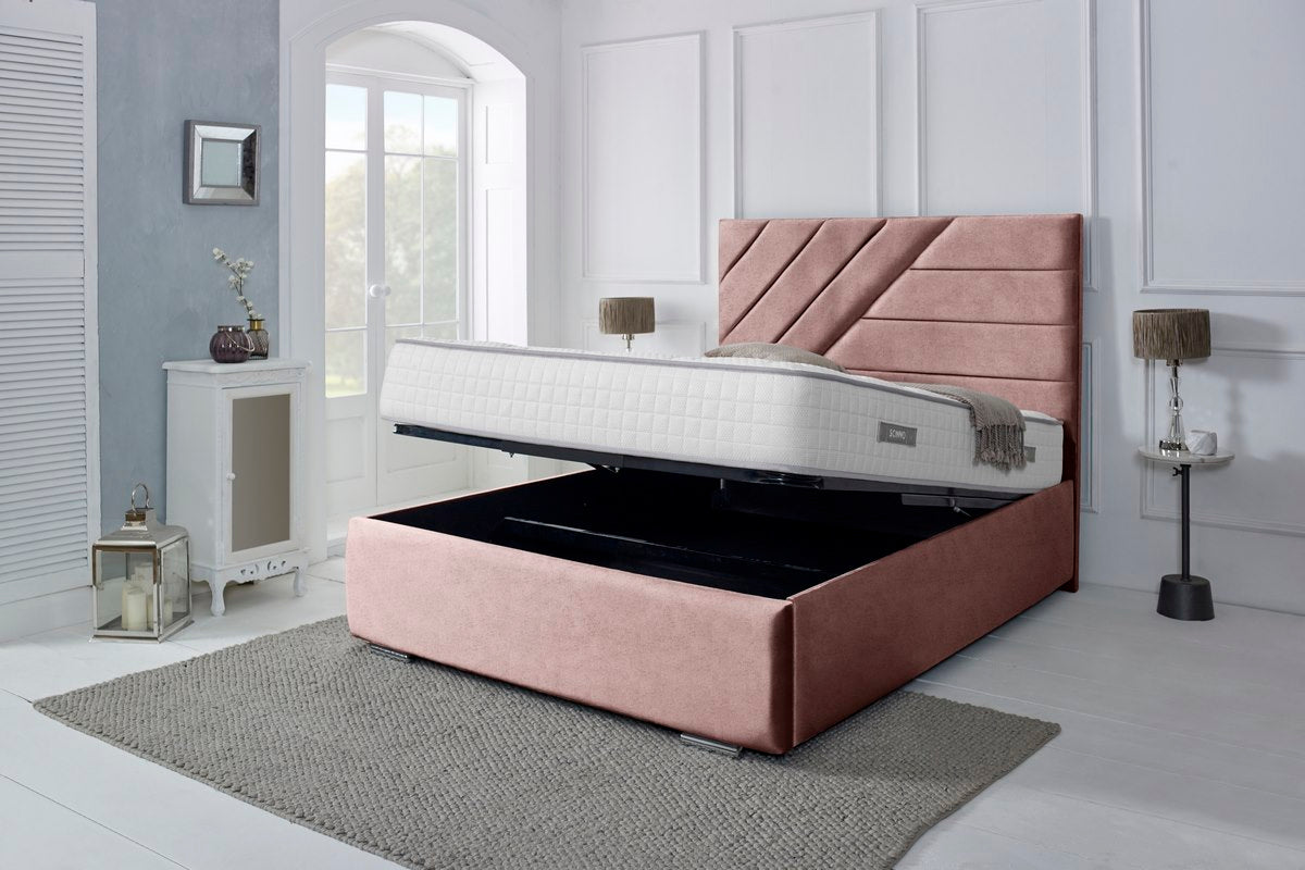 Chicago Upholstered Ottoman Bed