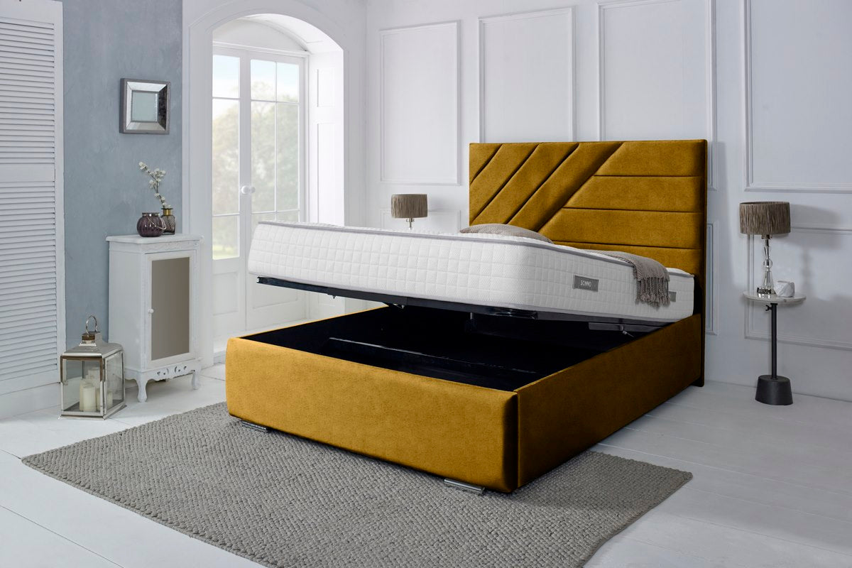 Chicago Upholstered Ottoman Bed