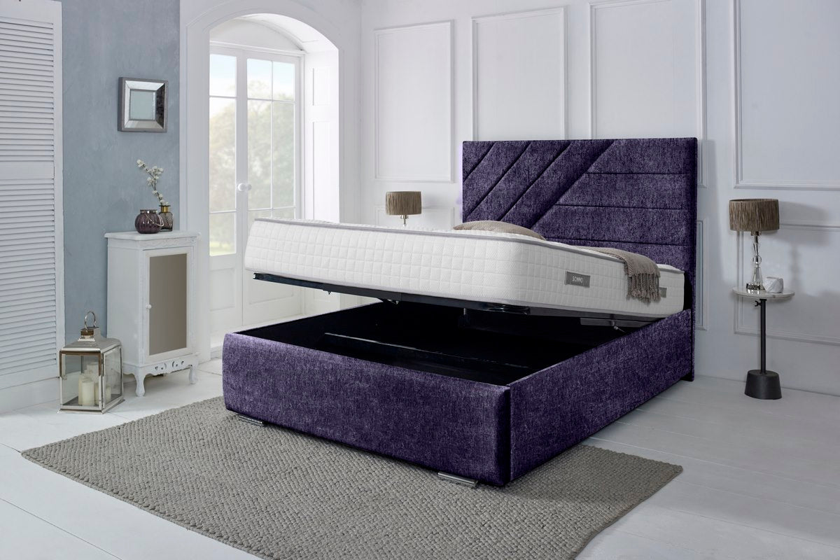 Chicago Upholstered Ottoman Bed