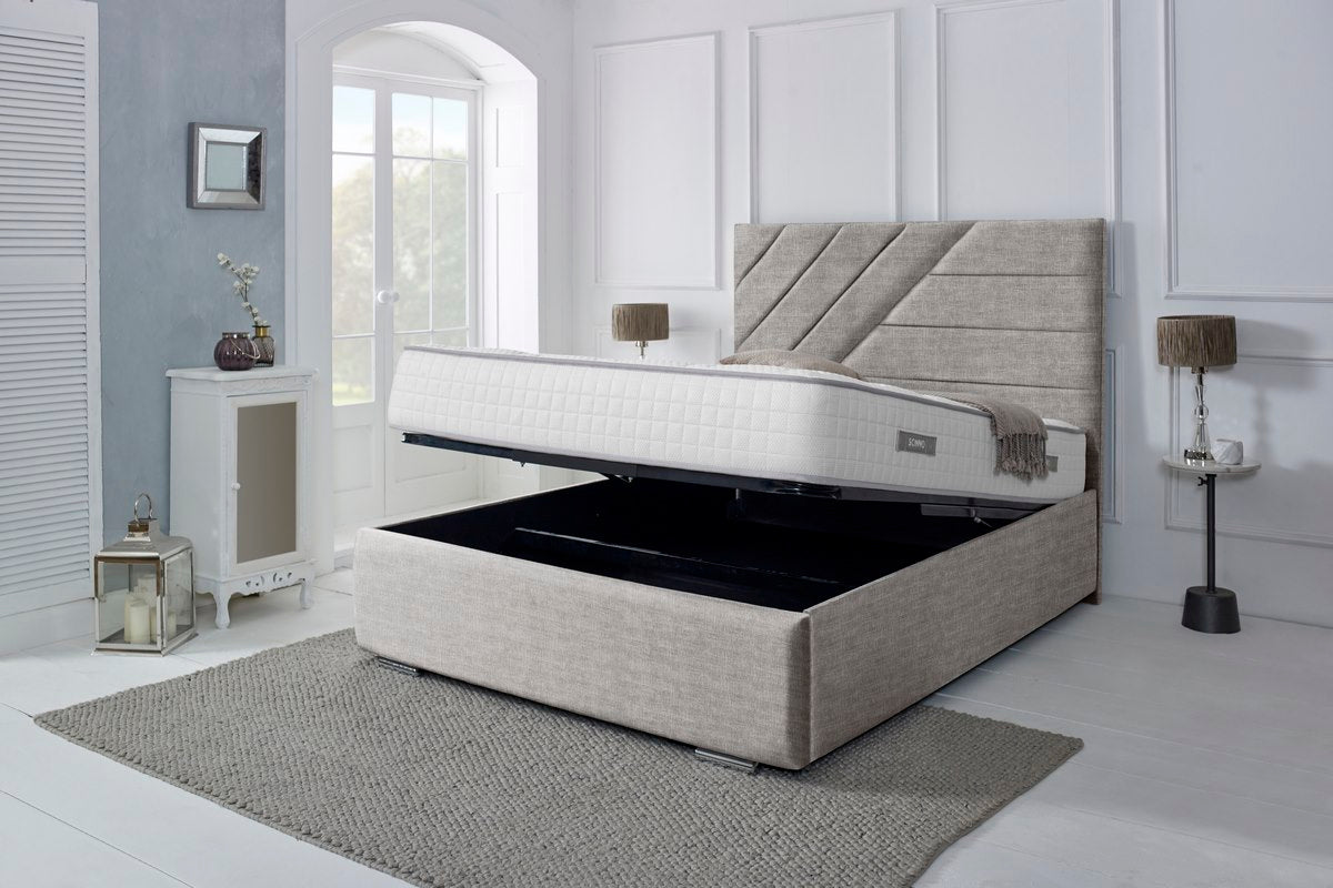 Chicago Upholstered Ottoman Bed