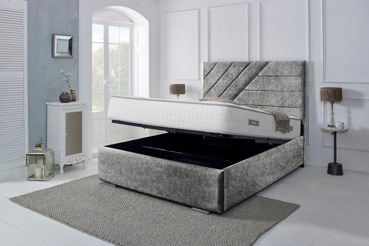 Chicago Upholstered Ottoman Bed