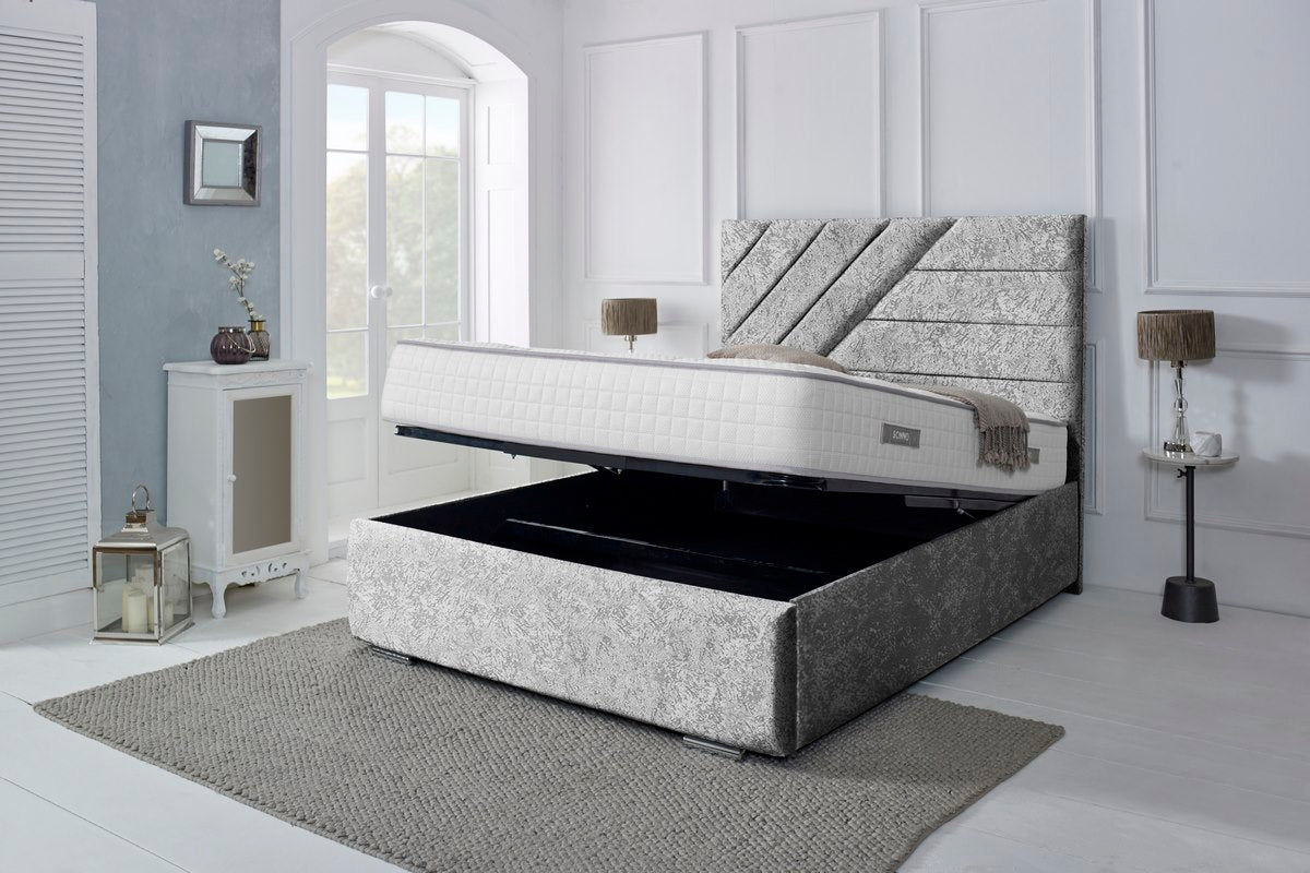 Chicago Upholstered Ottoman Bed