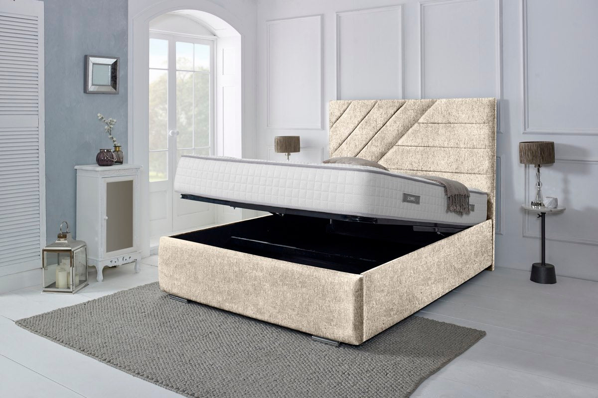 Chicago Upholstered Ottoman Bed