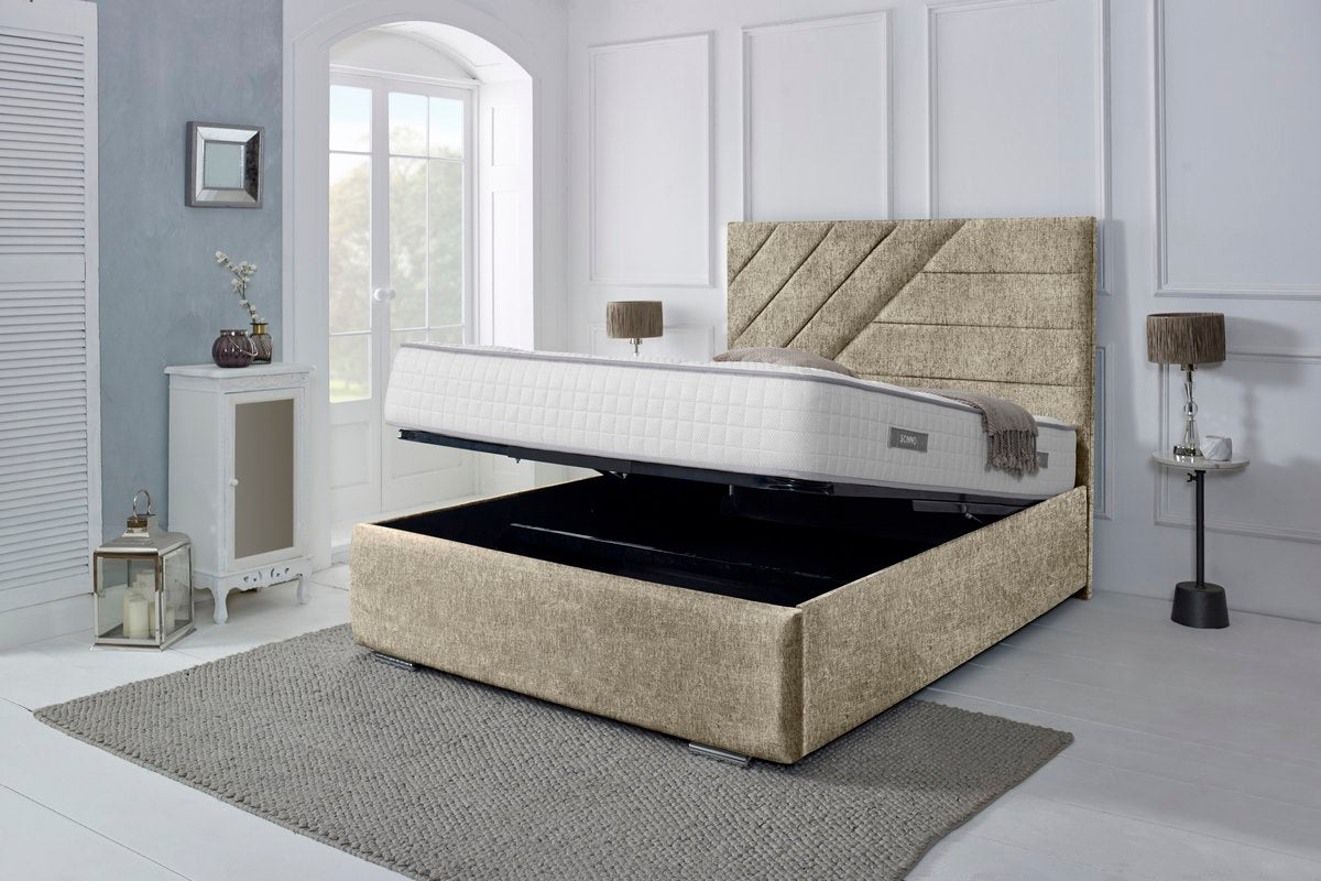 Chicago Upholstered Ottoman Bed