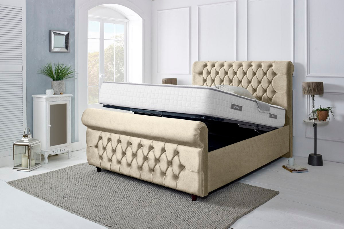 Melbourne Upholstered Ottoman Bed