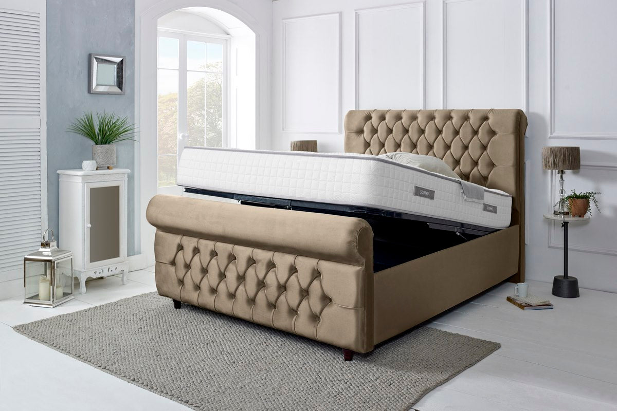 Melbourne Upholstered Ottoman Bed