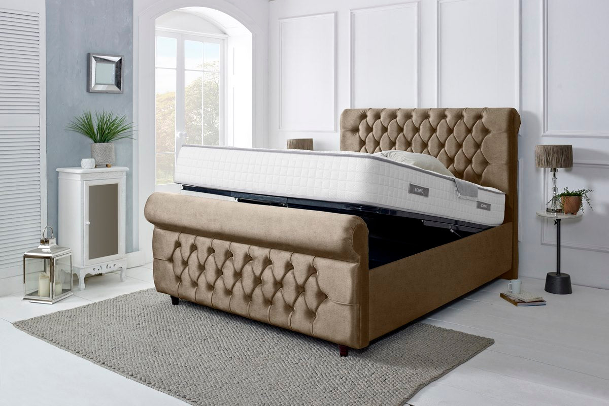 Melbourne Upholstered Ottoman Bed