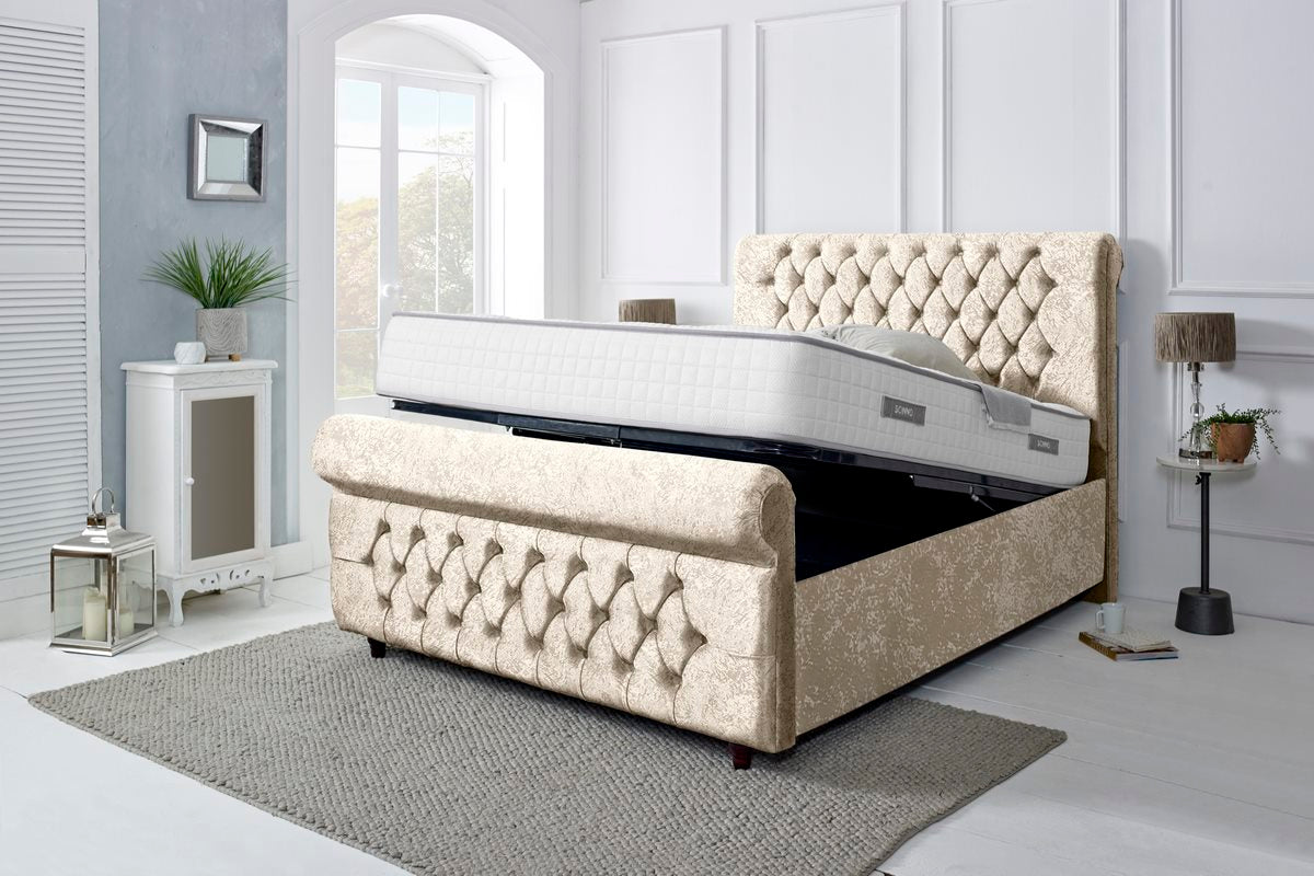 Melbourne Upholstered Ottoman Bed