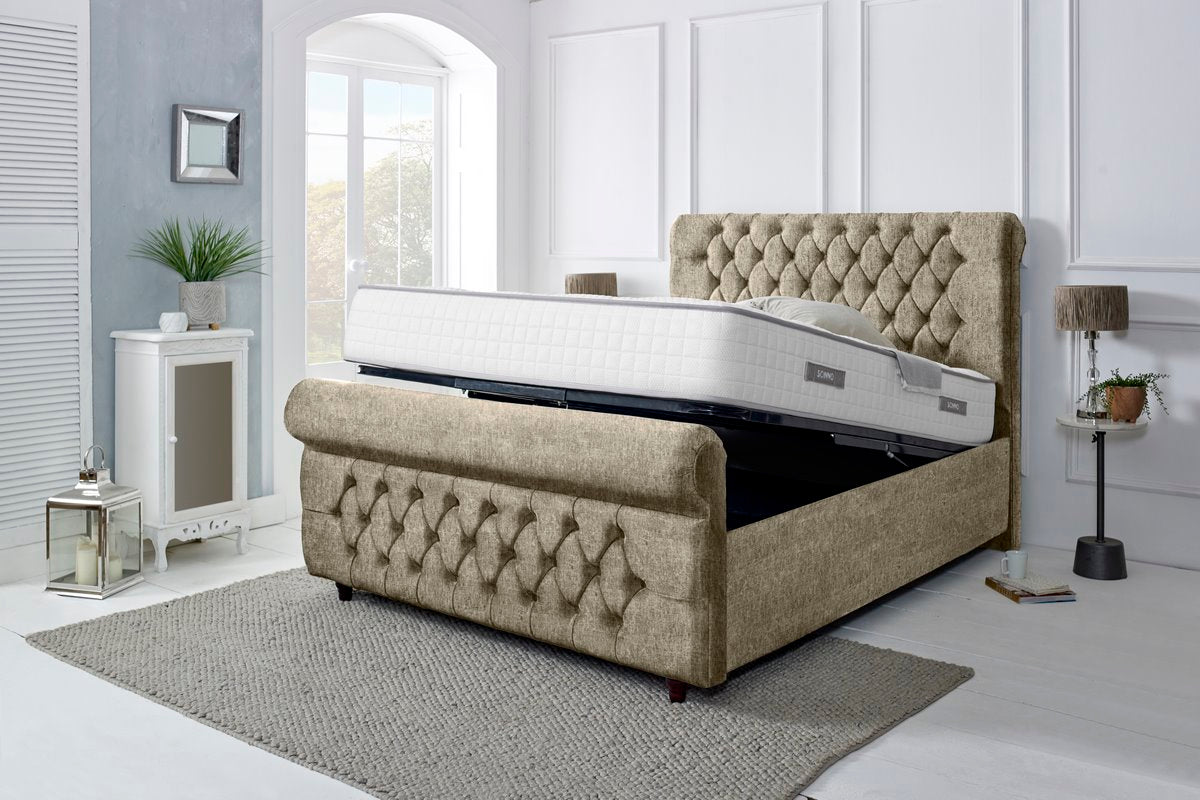 Melbourne Upholstered Ottoman Bed