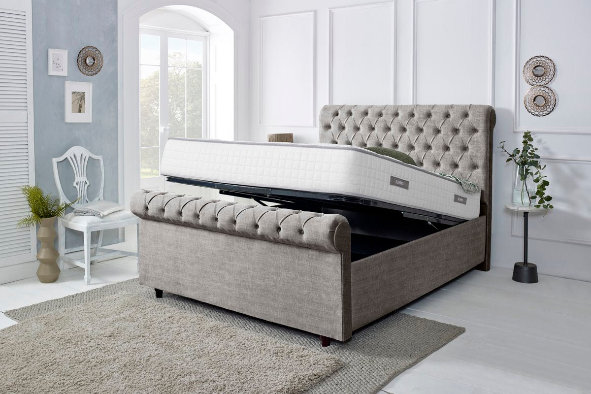 Berlin Upholstered Ottoman Bed