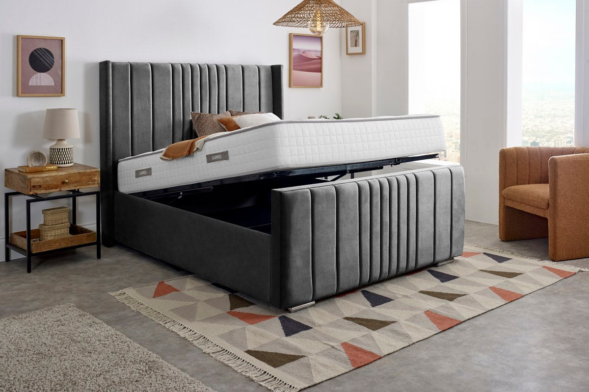 Cambridge Upholstered Ottoman Bed