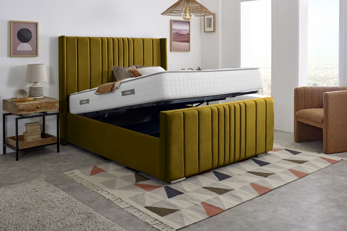 Cambridge Upholstered Ottoman Bed